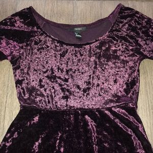 Purple Velvet Dress